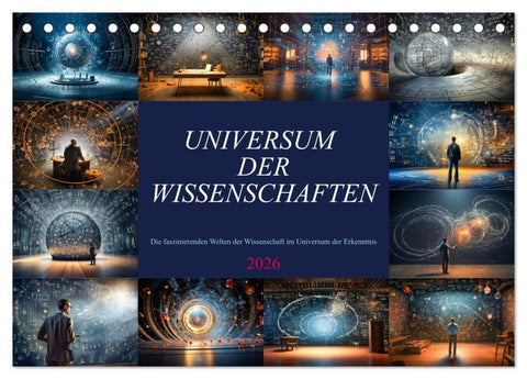 Universum der Wissenschaften (Tischkalender 2026 DIN A5 quer), CALVENDO Monatskalender