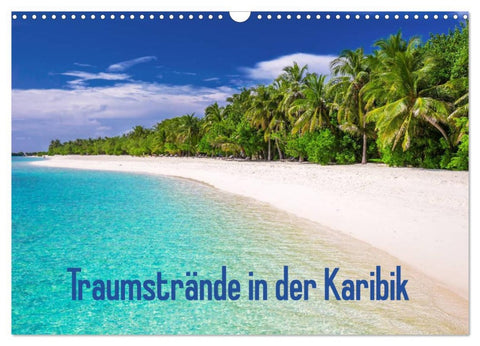 Traumstrände in der Karibik (Wandkalender 2026 DIN A3 quer), CALVENDO Monatskalender