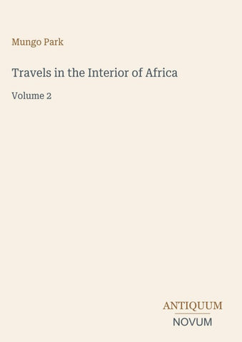 Travels in the Interior of Africa
