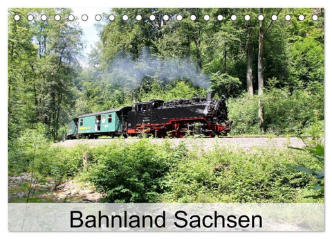 Bahnland Sachsen (Tischkalender 2027 DIN A5 quer), CALVENDO Monatskalender
