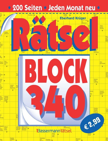 Rätselblock 340 (5 Exemplare à 2,99 €)