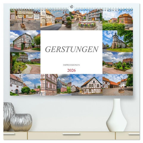 Gerstungen Impressionen (hochwertiger Premium Wandkalender 2026 DIN A2 quer), Kunstdruck in Hochglanz