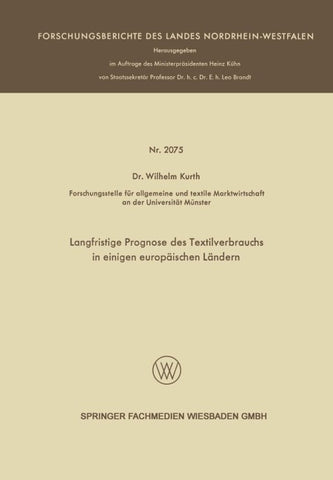 Langfristige Prognose des Textilverbrauchs in einigen europäischen Ländern