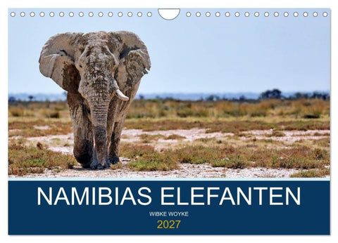 Namibias Elefanten (Wandkalender 2027 DIN A4 quer), CALVENDO Monatskalender
