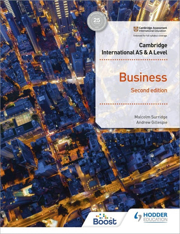 Cambridge International AS and A Level Business
