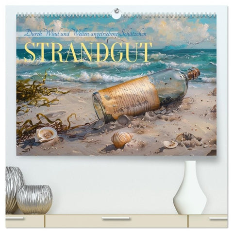 Strandgut (hochwertiger Premium Wandkalender 2027 DIN A2 quer), Kunstdruck in Hochglanz