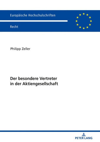 Der besondere Vertreter in der Aktiengesellschaft