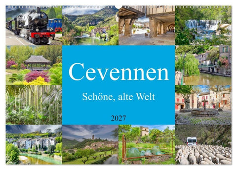 Cevennen - Schöne alte Welt (Wandkalender 2027 DIN A2 quer), CALVENDO Monatskalender