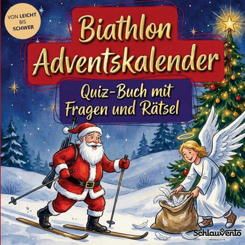 Biathlon-Adventskalender: Quiz-Buch mit Fragen und Rätsel