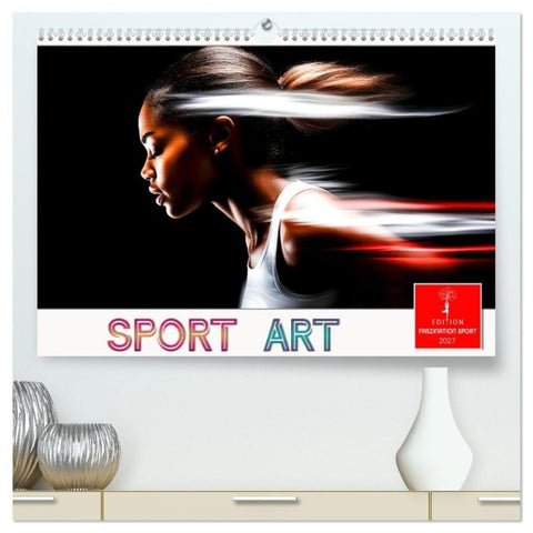 Sport Art (hochwertiger Premium Wandkalender 2027 DIN A2 quer), Kunstdruck in Hochglanz