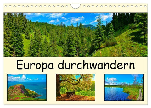Europa durchwandern (Wandkalender 2027 DIN A4 quer), CALVENDO Monatskalender