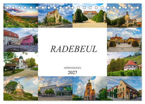 Radebeul Imressionen (Tischkalender 2027 DIN A5 quer), CALVENDO Monatskalender