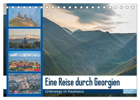 Eine Reise durch Georgien (Tischkalender 2027 DIN A5 quer), CALVENDO Monatskalender