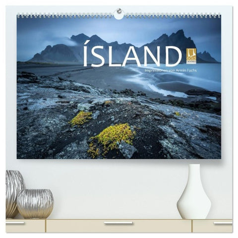 Island Impressionen von Armin Fuchs (hochwertiger Premium Wandkalender 2027 DIN A2 quer), Kunstdruck in Hochglanz