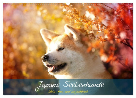 Japans Seelenhunde (Wandkalender 2027 DIN A2 quer), CALVENDO Monatskalender