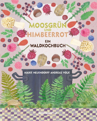 Moosgrün und Himbeerrot
