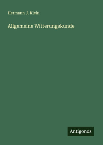 Allgemeine Witterungskunde