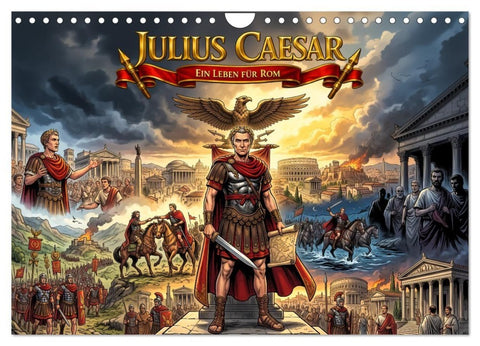 Julius Caesar – Ein Leben für Rom (Wandkalender 2027 DIN A4 quer), CALVENDO Monatskalender
