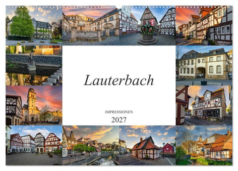 Lauterbach Impressionen (Wandkalender 2027 DIN A2 quer), CALVENDO Monatskalender