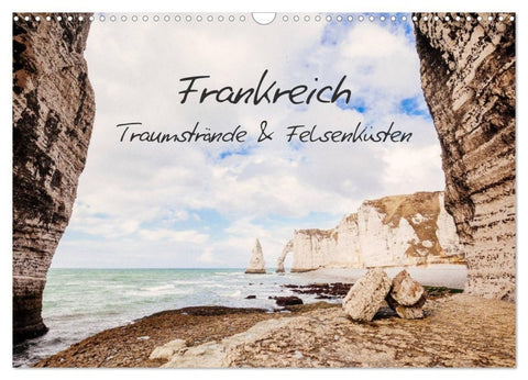 Frankreich - Traumstrände & Felsenküsten (Wandkalender 2027 DIN A3 quer), CALVENDO Monatskalender
