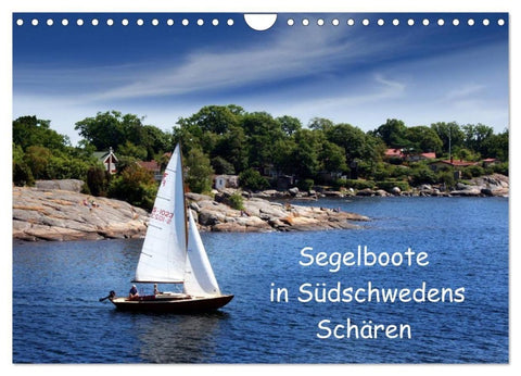Segelboote in Südschwedens Schären (Wandkalender 2027 DIN A4 quer), CALVENDO Monatskalender