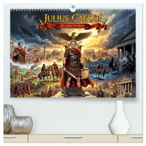 Julius Caesar – Ein Leben für Rom (hochwertiger Premium Wandkalender 2027 DIN A2 quer), Kunstdruck in Hochglanz