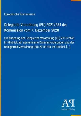 Delegierte Verordnung (EU) 2021/234 der Kommission vom 7. Dezember 2020