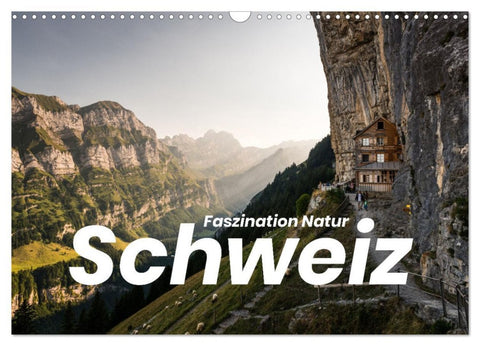 Schweiz - Faszination Natur (Wandkalender 2026 DIN A3 quer), CALVENDO Monatskalender