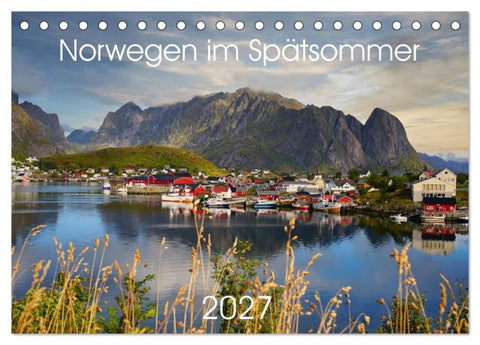 Norwegen im Spätsommer (Tischkalender 2027 DIN A5 quer), CALVENDO Monatskalender