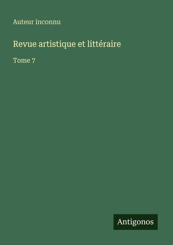 Revue artistique et littéraire