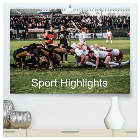Sport Highlights (hochwertiger Premium Wandkalender 2027 DIN A2 quer), Kunstdruck in Hochglanz