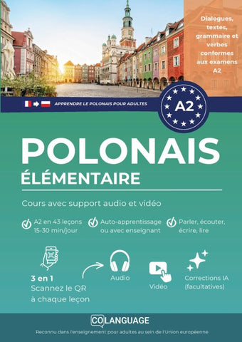 Apprendre le polonais A2 élémentaire. Cours avec support audio et vidéo