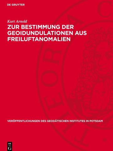 Zur Bestimmung der Geoidundulationen aus Freiluftanomalien