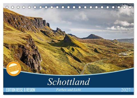 Schottland Farben und Licht (Tischkalender 2027 DIN A5 quer), CALVENDO Monatskalender