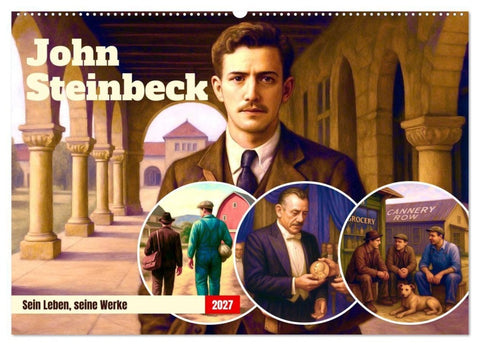 John Steinbeck (Wandkalender 2027 DIN A2 quer), CALVENDO Monatskalender