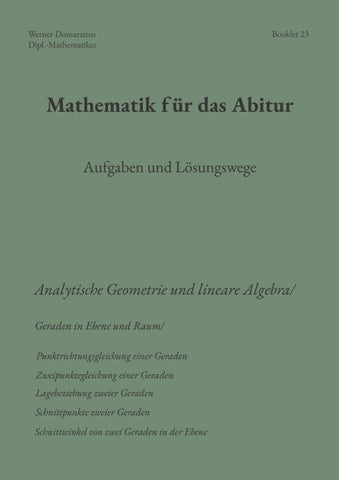Mathematik für das Abitur