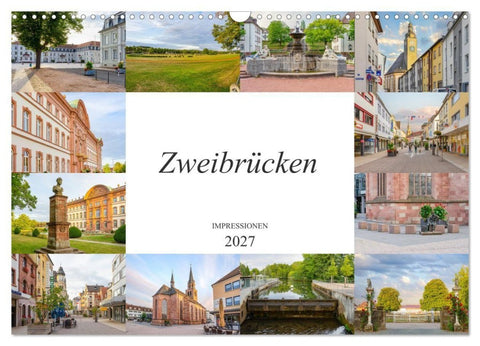 Zweibrücken Impressionen (Wandkalender 2027 DIN A3 quer), CALVENDO Monatskalender