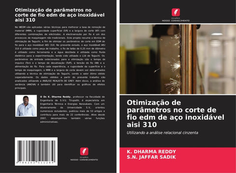 Otimização de parâmetros no corte de fio edm de aço inoxidável aisi 310