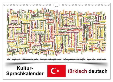 Kultur-Sprachkalender Türkisch-Deutsch (Wandkalender 2027 DIN A4 quer), CALVENDO Monatskalender