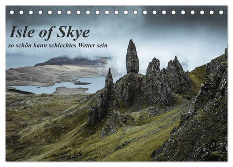 Isle of Skye - so schön kann schlechtes Wetter sein (Tischkalender 2027 DIN A5 quer), CALVENDO Monatskalender