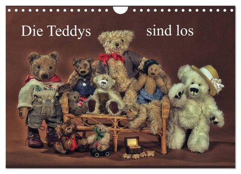 Die Teddys sind los (Wandkalender 2027 DIN A4 quer), CALVENDO Monatskalender