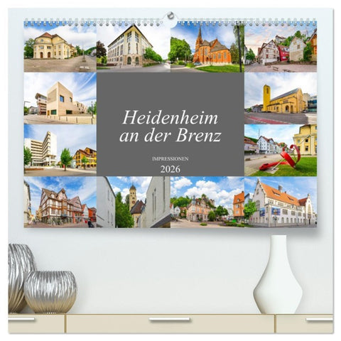 Heidenheim an der Brenz Impressionen (hochwertiger Premium Wandkalender 2026 DIN A2 quer), Kunstdruck in Hochglanz