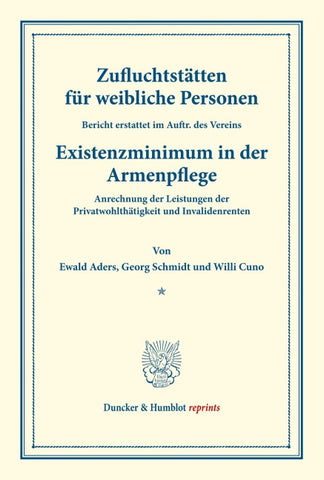 Zufluchtstätten für weibliche Personen.