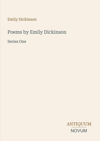 Poems by Emily Dickinson