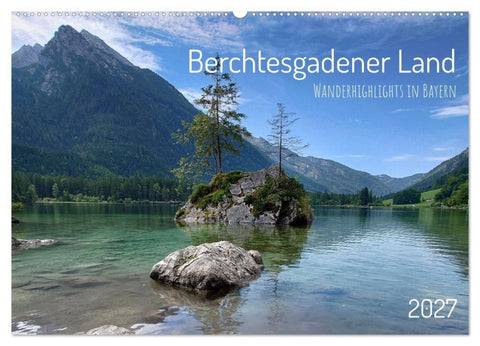 Berchtesgadener Land - Wanderhighlights in Bayern (Wandkalender 2027 DIN A2 quer), CALVENDO Monatskalender