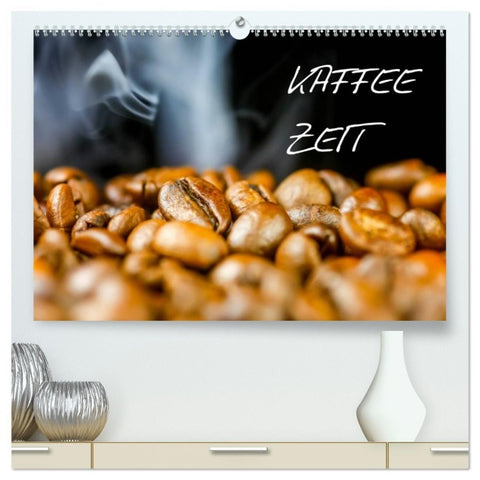 Kaffeezeit (hochwertiger Premium Wandkalender 2026 DIN A2 quer), Kunstdruck in Hochglanz