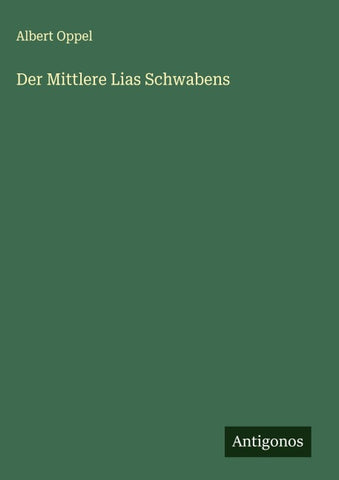 Der Mittlere Lias Schwabens