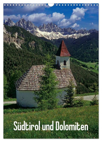 Südtirol und Dolomiten (Wandkalender 2027 DIN A3 hoch), CALVENDO Monatskalender