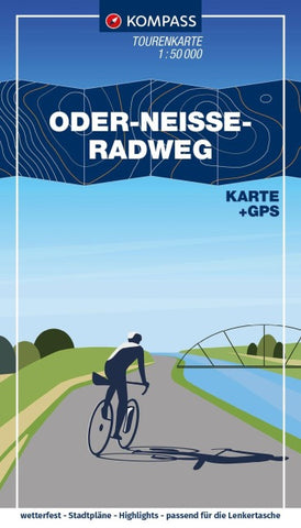 KOMPASS Fahrrad-Tourenkarte Oder-Neiße-Radweg 1:50.000