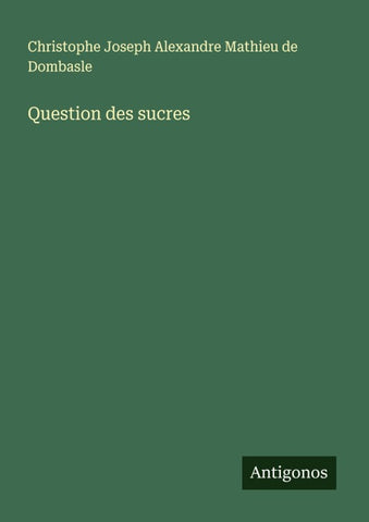 Question des sucres